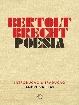 cover image of Bertolt Brecht--poesia